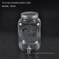 High Qualtiy 10L Glass Juice Bebida Ice Cold Jar com Torneira / Grande Capacidade Glass Mason Jar com Escala
